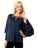 A Pea in the Pod: Willow and Clay Elbow Sleeve Scoop Neck Beaded Detail Maternity Top