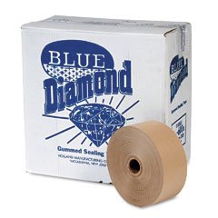 Sealing Tape, Gummed, Kraft, 60#, 2"x600', 12/Carton UFS2163