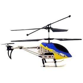 Bladez Max RC 3 Channel Outdoor Helicopter - Purple/Yellow
