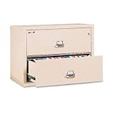 FireKing 23822CPA - 2-Draw Lateral File, 37-1/2w x 22-1/8d, UL Listed 350, Ltr/Legal, Parchment-FIR23822CPA