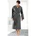 bugatti Reise-Bademantel - Herren - Kimono Vincenza - Farbe: silbergrau (6894)