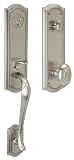 Baldwin 85337.150.ENTR Bethpage Emergency Exit Handleset with Bethpage Knob, Satin Nickel