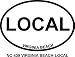 VIRGINIA BEACH LOCAL Oval Bumper Sticker