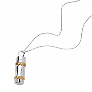 Sterling Silver. Cylinder Ash Pendant