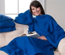 Snuggie Original Fleece Blanket with Free Booklight, Blue