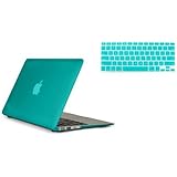 RUBAN™ 2 in 1 Hard Case Cover and Keyboard Cover for Macbook Air 11-inch 11.6" A1370 A1465 (MATTE Turquoise)
