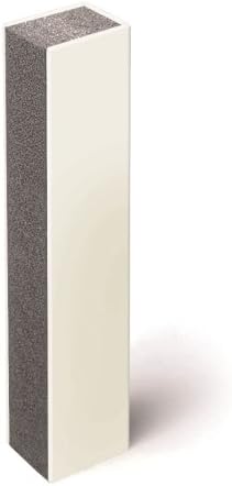 4 inch (100 mm), 3-Sided, Precast White Quietjoint Acoustic Partition Closure, 10 foot (3 m) length