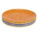 Zak Designs Confetti 6pc Assorted Bright 9-Inch Salad Plates
