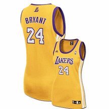 NBA Women's Los Angeles Lakers Kobe Bryant Replica Jersey (Gold, Medium)