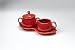 Fiesta Scarlet 821 Sugar and Creamer with Tray