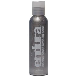 1 oz Metallc Silver Endura Ink Alcohol Based Airbrush Makeup