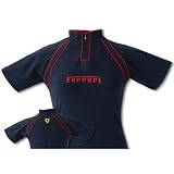 Ferrari Ladies Zip Neck Top - Navy