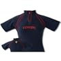 Ferrari Ladies Zip Neck Top - Navy