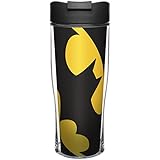 Zak! Designs Insulated Travel Mug with Classic  Batman Graphics, Spill-proof, BPA-free Plastic, 15 oz.