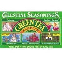 Celestial Seasonings - Green Tea, Sampler 20 Tea Bags 1.2 Oz by Celestial Seasonings