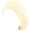 Open Crochet Net Knit Light Beret Slouch Tam Hat White