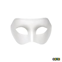 White Venetian Masquerade Mask ~ Mardi Gras Masks
