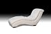 Diamond Sofa Metro Chaise Lounge, White
