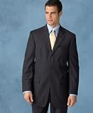 Alfani 3-Button Navy Stripe Wool Jacket