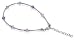  : Blue Lvender & Aqua Swarovski Crystal Sterling Silver 9" 9.5" 10" Ankle Bracelet Anklet With Lobster Clasp