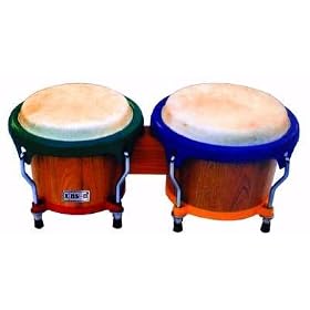 Basic Beat Tunable Bongos with Colorful Rims by Basic Beat