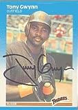 Tony Gwynn, San Diego Padres, 1986 Fleer Autographed Card
