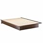 South Shore Furniture Step One Collection Queen Platform Bed, Chocolate