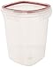Rubbermaid Lock-Its Food Storage Canister with Easy Find Lid, 15 Cup, Racer Red