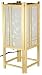 Affordable Practical Useful Gift Idea Office Business Family - 18" Japanese Zen Design Double Cross Lantern w/ Cranes - Natural