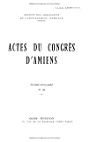 actes du congres d'amiens 1982