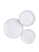 ZZZ_Merry Christmas Vajilla 18 Piezas Blanco/Dorado