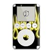 Yellow Neon Flames Design iPod 3G Protective Decal Skin Sticker
