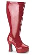 Wide Width 4 Inch Heel Knee High Boot