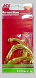 ACE 01-3012-332 SINGLE GARMENT HOOK BRIGHT BRASS 1 (pack of 10)