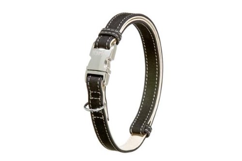 Karlie 02253 Buffalo Ultra Halsband 15 mm 30-45 cm schwarz / hell beige