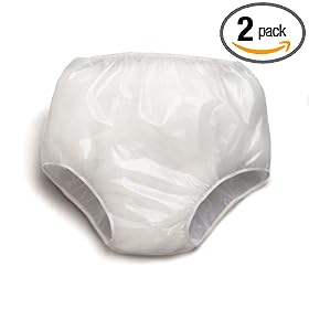 Priva Waterproof Clear Vinyl Pants, 3-Count (Pack of 2)