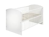 Schardt 04 497 02 02 - Kombi-Kinderbett Classic-Line weiss 70x140 cm, inklusive Umbaukit zum Kinderbett