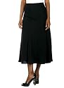 Women's Plus Size Flared Skirt with Fitted Waist