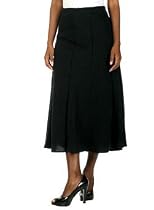 Women's Plus Size Flared Skirt with Fitted Waist