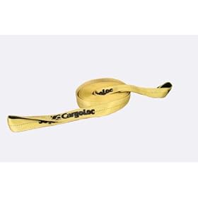 CargoLoc 82497 2-Inch by 20-Feet Recovery and Tow Straps with Loops