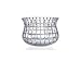 6D Clear Crystal Bowl - Metropolis Collection