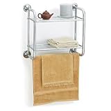 Polder Chrome and Glass Bath Shelf