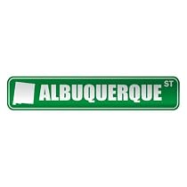 " ALBUQUERQUE ST " STREET SIGN USA CITY NEW MEXICO