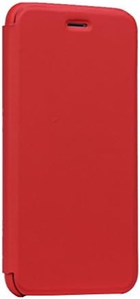 Myzin Unisex Ultrathin Frosting Protective Flip Folio Cover Case for Apple Iphone 6 (Red-)
