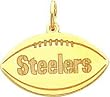 14K Gold NFL Pittsburgh Steelers Football Charm