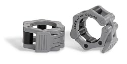 Lock-Jaw Olympic Barbell Collars. Clamps Like Muscle!