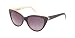 Tres Noir Optics "Ultralux" Sunglasses Cat Eye Womens Retro 60's Rockabilly (Black & White Horn Frames / Smoke CR-39 Lenses)