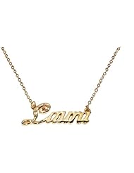 Name Necklaces Laura - Personalized Necklace Gold Plated 18K, Belcher Chain, 2mm Thick