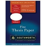 SOU3594010 - Thesis Paper,Fine,20 lb.,8-1/2x11,250/PK,Bright WE