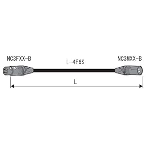 【クリックで詳細表示】CANARE XLRケーブル(3m) EC03-B： 楽器